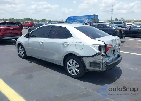 2015 Toyota Corolla Le из США, поврежденный, VIN 2T1BURHE3FC253443